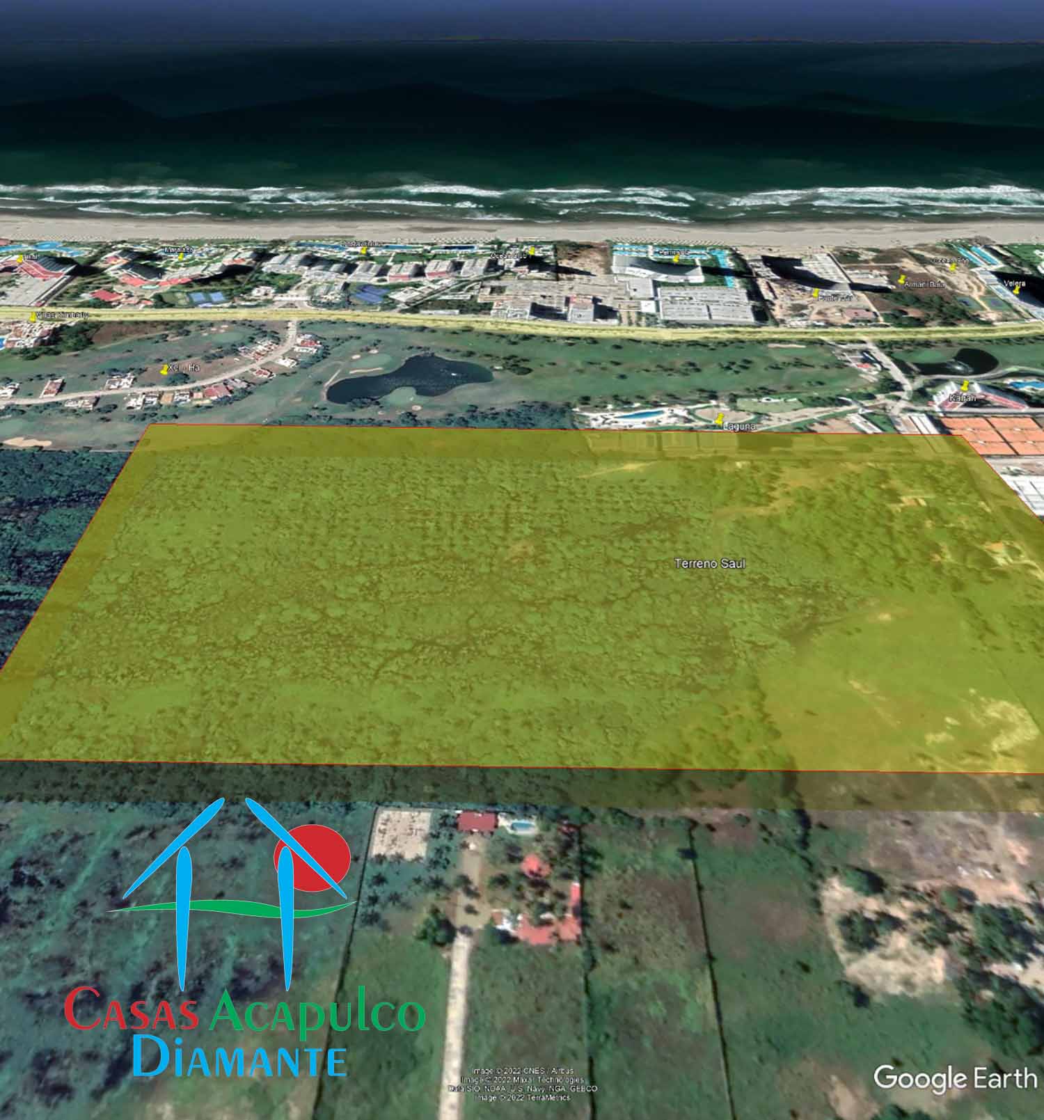 Terreno Playa Diamante Parcela 219 - Ubicación satelital y entorno 6